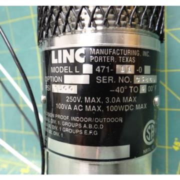Linc L47111 Electric Level Control Serial No. C3869 1500 PSI 4 to 400 Deg F Pump