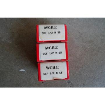 LOT 3 NEW McGill CCF 1/2 N SB Precision Bearings Cam Follower