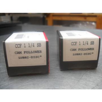 QTY 2 - McGILL CCF 1 1/4 SB CAM FOLLOWER ROLLER, NEW,FREE SHIP