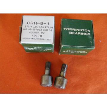 NEW OLD STOCK THE TORRINGTON CO. CAM FOLLOWER CRH-8-1 LOT 2 OF 2