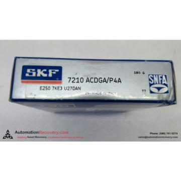 SKF 7210 ACDGA/P4A SUPER PRECISION BEARING 90MM X 20MM X 45MM, NEW #116178