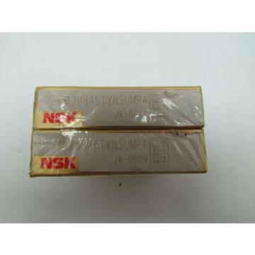 NSK 7208A5TRDUMP4Y Replaces 3MM208WI DUM Super Precision Bearing Set of 2