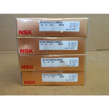 NSK 50TAC100BSUC10PN7B Super Precision Ball Screw Bearing Set ( 4 )