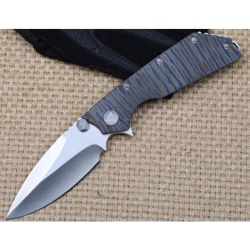 Titan Griff D2 Plain Edge Bearing Tacticalmesser Jagdmesser Klappmesser Knife