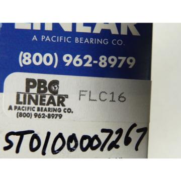 PBC FLC16 Closed Linear Plain Bearing ! NEW !