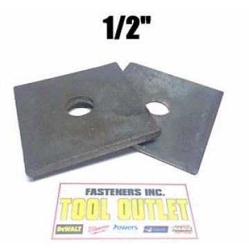 (Qty 100) 1/2&#034; x 3&#034; x .25 (1/4&#034;) Square Bearing Plate Washer Plain