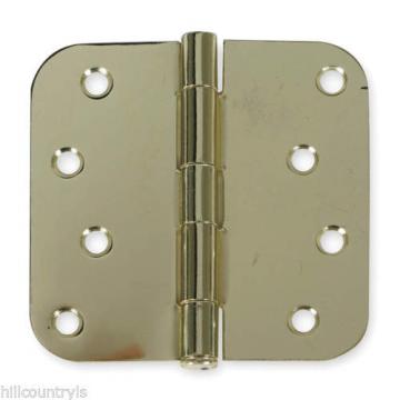 1WAT3 Battalion Door Hinges Full Mortise Plain Bearing - 4&#034;X4&#034; - 2 Pack - Brass