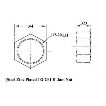 ECONOMY 4 LINK 1/2 x 1/2-20 ROD END KIT WITH BUNGS .065 HEIM JOINTS