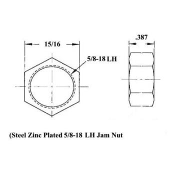 ECONOMY 4 LINK 1/2 x 5/8-18 ROD END KIT WITH BUNGS .120 HEIM JOINTS