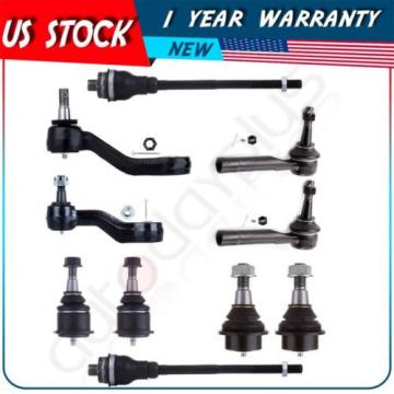 10 PCS Front Suspension Kit Tie Rod End Ball Joint for 2000-2006 CHEVROLET TAHOE