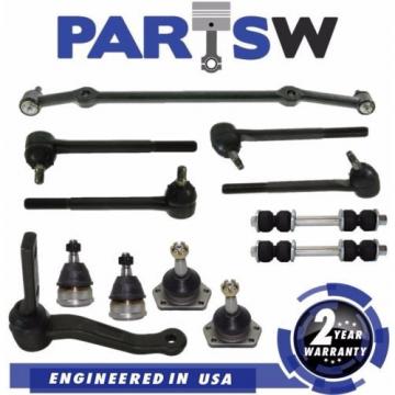 12Pc Suspension Kit Ball Joints Tie Rod Ends Center Link for Buick Chevy Pontiac