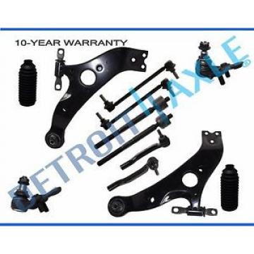 NEW 12pc Front Lower Control Arm &amp; Ball Joint Tie Rods Sway Bar Kit for Sienna