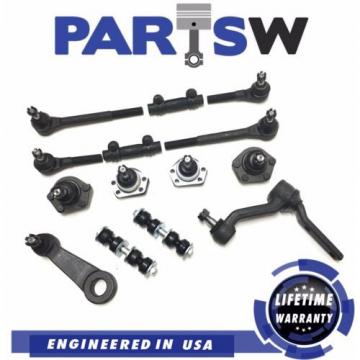 14 Pcs Suspension Kit for 92-05 Chevy S10 Blazer Bravada GMC Jimmy Tie Rod Ends