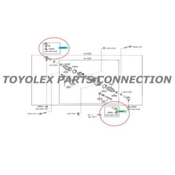 TOYOTA LEXUS OEM GENUINE TOYOTA OUTER TIE ROD ENDS 45046-29255 QTY 2 (RH &amp; LH)