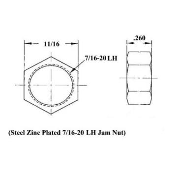 CHROMOLY 4 LINK 7/16 x 7/16-20 ROD END KIT HEIM JOINTS HEIMS