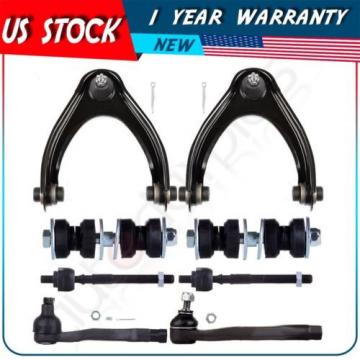 For 1996-2000 Honda Civic Control Arm Tie Rod End Sway Bar Link 8 Pcs Suspension