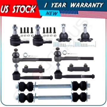 Suspension Ball Joint Tie Rod End Sway Bar Kit Set for 1988-95 Chevrolet K1500