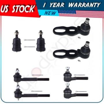 8 of set New Suspension for Lincoln Town Car 91-94 Ball Joint Tie Rod End