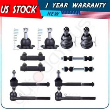 For 1993-1999 Chevrolet C1500 C2500 Ball Joint Tie Rod End 12 Pcs Suspension