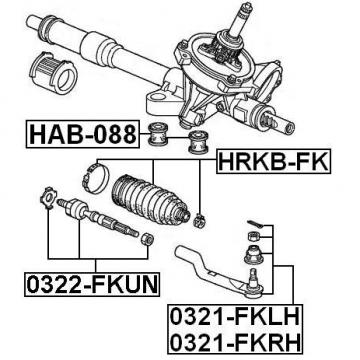 RIGHT TIE ROD END - For Honda CIVIC FK 2006-2012 OEM 53540-SMG-003