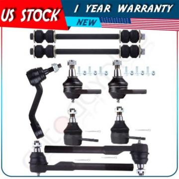 9 PCS Front Suspension Kit Tie Rod End for 2000-2001 DODGE RAM 1500 PICKUP 2WD