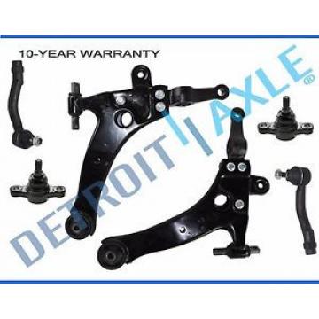 New 6pc Lower Control Arms + Ball Joints + Outer Tie Rod Ends for Hyundai Sonata