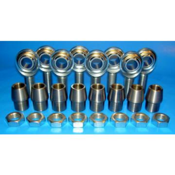 1/2&#034;-20 Thread  x 1/2&#034; Bore 4-Link Rod End Kit, Heim Joints  (Bung 1.00 x .083)