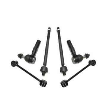 6 Pc New Suspension Kit for Commander Grand Cherokee Inner &amp; Outer Tie Rod Ends