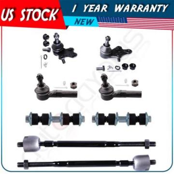 8 New Suspension Ball Joint Tie Rod Ends Parts for 1992-1997 Toyota Paseo