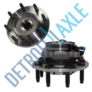 Pair (2) NEW Front Wheel Hub &amp; Bearing Assembly Sierra Silverado Suburban 8 Lug