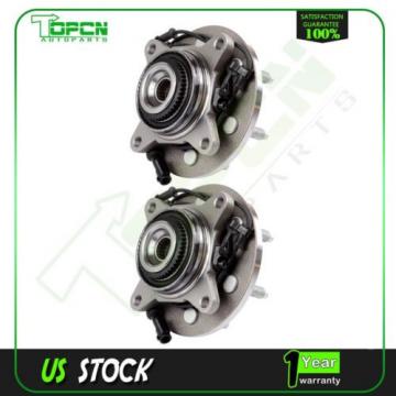 Pair Front New Preminum Wheel Hub and Bearing Assembly Fits Ford Expedition 4WD