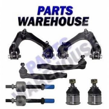 8 Piece Kit Front Upper Control Arm And Ball Joint Inner Outer Tie Rod Ends L...