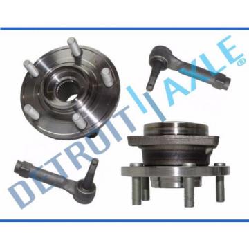 NEW 4pc Front Wheel Hub and Bearing ABS + Outer Tie Rod Set for Chrysler &amp; Dodge