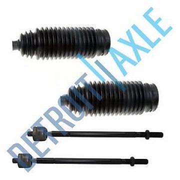 Both (2) New Inner Tie Rod Ends + 2 Rack and Pinion Tie Rod Boots -Toyota Camry