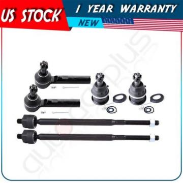 6x Front Lower Ball Joint Tie Rod End Suspension For 2004-06 Chrysler Pacifica