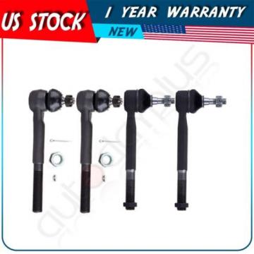 4 Pieces Suspension Tie Rod Ends for 1988-1999 Chevrolet K1500 K2500 K3500