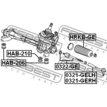 Steering Tie Rod End Right For Honda Fit Shuttle Hybrid Gp2 (2011-2014)