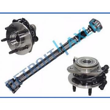 New Complete Driveshaft Assembly + Front Wheel Hubs - 23&#034; Weld to Weld 5.0L 4x4