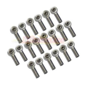 20 Silver Aluminum M3 Link Rod End Ball Joint CW CCW f 1/10 RC Car Crawler Buggy