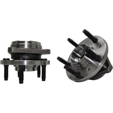 3 pc Set: Power Steering Rack and Pinion + 2 Wheel Hub Bearing Assembly