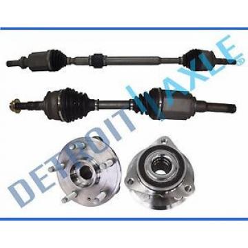 2 Front Left and Right CV Axle Shaft + 2 Wheel Bearing and Hub Assembly 5 lug