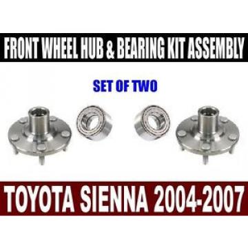 Toyota Sienna Front Wheel Hub and Bearing Kit Assembly 2004-2007  SET OF TWO