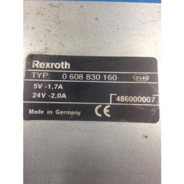USED REXROTH 0 608 830 160 TIGHTENING CONTROLLER (C27)