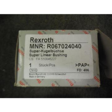 NEW REXROTH SUPER LINEAR BUSHING R067024040