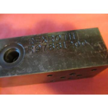 Rexroth R978812007 Hydraulic Valve Assembly