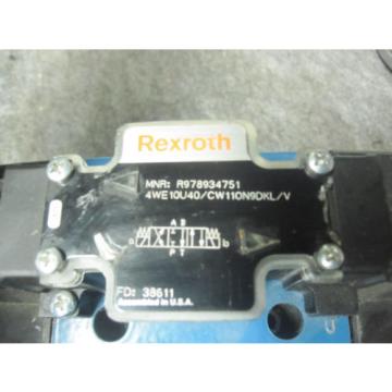 NEW REXROTH DIRECTIONAL VALVE # 4WE10U40/CW110N9DKL/V