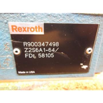 Rexroth R900347498 Z2S6A1-64 Valve New