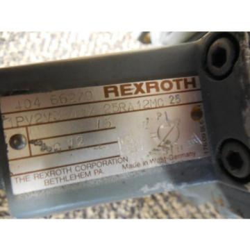 REXROTH HYDRAULIC PUMP 1PV2V3-42/25 RA12MC25A1