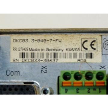 Rexroth Indramat DKC03.3-040-7-FW Eco-Drive Frequenzumrichter Serien Nr. DKC033-