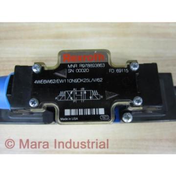 Rexroth Bosch R978893863 Valve 4WE6W62/EW110N9DK25L/V/62 - New No Box